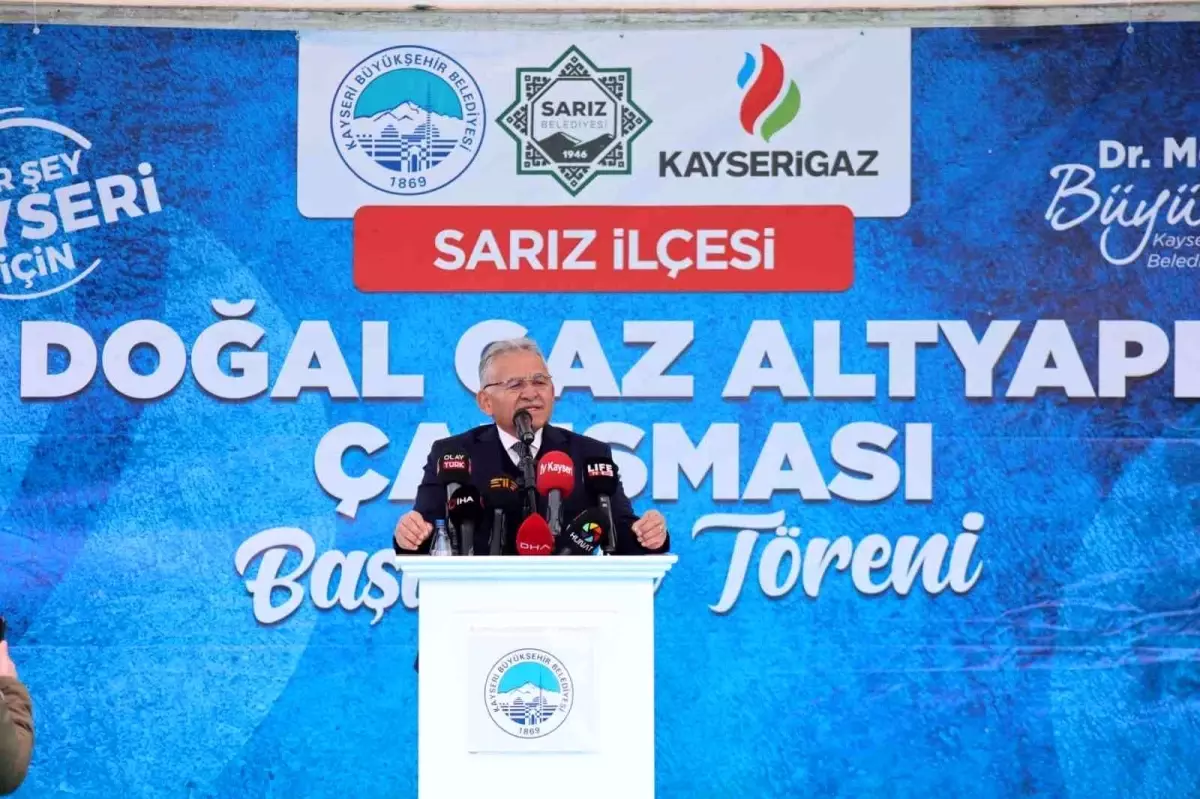 Kayseri’nin Pınarbaşı ve Sarız ilçelerine doğalgaz verilmeye başlıyor